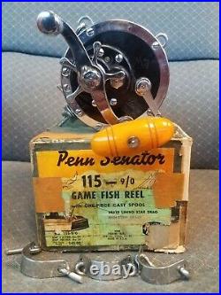 Vintage Penn Senator 115 9/0 Saltwater Big Game Fishing Reel in Original Box