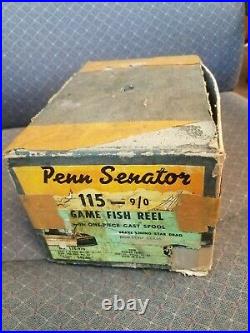 Vintage Penn Senator 115 9/0 Saltwater Big Game Fishing Reel in Original Box