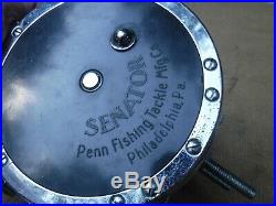 Vintage Penn Senator 12/0 Big Game Shark Fishing Reel Chrome