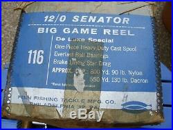 Vintage Penn Senator 12/0 Deep Sea Fishing Reel. No spool but with Box