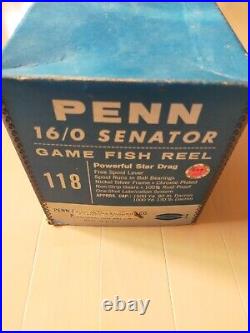 Vintage Penn Senator 16/0 Reel Box From Japan Very Good