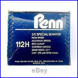 Vintage Penn Senator 3/0 Special 112 H Made in USA Philadelphia Neu in Box