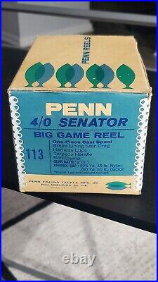 Vintage Penn Senator 4/0 113 Big Game Reel BRAND NEW DEADSTOCK IN BOX