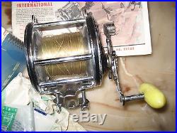 Vintage Penn Senator 4/0 Conventional Reel made in USA with Box & Papers