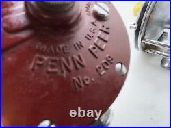 Vintage Penn Senator 4/0 & Peer 209 Salt Water Fishing Reels Exc Condition