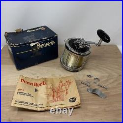 Vintage Penn Senator 6/0 114 Fishing Reel withBox & Manual