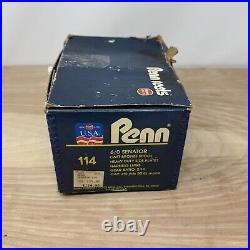 Vintage Penn Senator 6/0 114 Fishing Reel withBox & Manual