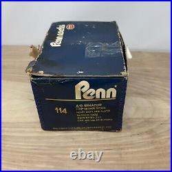 Vintage Penn Senator 6/0 114 Fishing Reel withBox & Manual