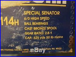 Vintage Penn Senator 6/0 High Speed Game / Boat Reel Trolling Reel