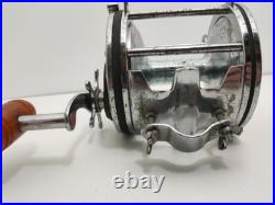 Vintage Penn Senator 9/0 Reel marked pat d tarnished but works as it should B1B