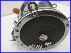 Vintage Penn Senator 9/0 Reel marked pat d tarnished but works as it should B1B