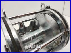 Vintage Penn Senator 9/0 Reel marked pat d tarnished but works as it should B1B