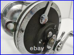 Vintage Penn Senator 9/0 Reel marked pat d tarnished but works as it should B1B