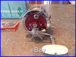 Vintage Penn Senator Game Fish Reel 4/0 Model # 113h All Paperwork & Box