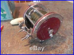 Vintage Penn Senator Game Fish Reel 4/0 Model # 113h All Paperwork & Box