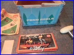 Vintage Penn Senator Game Fish Reel 4/0 Model # 113h All Paperwork & Box