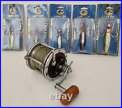 Vintage Penn Senators 114H 6/0 Saltwater Fishing Reel And 5 Offshore Angler