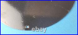 Vintage Penn Sign Fishing Reels Porcelain Tackle Saltwater Gear Gas Pump Sign