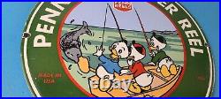 Vintage Penn Sign Fishing Reels Porcelain Tackle Saltwater Sign