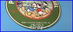 Vintage Penn Sign Fishing Reels Porcelain Tackle Saltwater Sign
