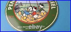 Vintage Penn Sign Fishing Reels Porcelain Tackle Saltwater Sign