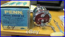 Vintage Penn Special Senator 112h Trolling Reel New In Box With Tool, Brochure