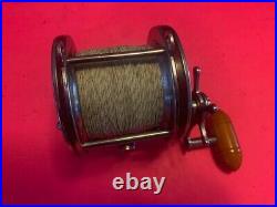 Vintage Penn Special Senator 113h 4/0 Trolling Fishing Reel Full Of Dacron Line