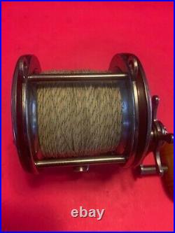 Vintage Penn Special Senator 113h 4/0 Trolling Fishing Reel Full Of Dacron Line