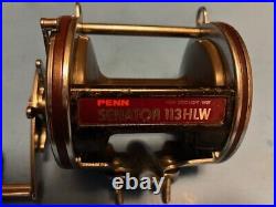 Vintage Penn Special Senator 113hlw 4/0 Trolling Fishing Reel Refurbished