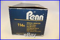 Vintage Penn Special Senator 114H 6/0 Big Game Reel With Box & booklet