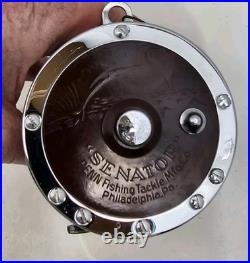 Vintage Penn Special Senator 114-H Fishing Reel High Speed Cast Bronze Spool EUC
