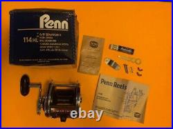 Vintage Penn Special Senator 114hl 6/0 Fishing Reel With Box Catalog Penn Wrench