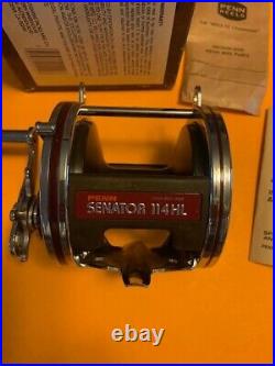 Vintage Penn Special Senator 114hl 6/0 Fishing Reel With Box Catalog Penn Wrench