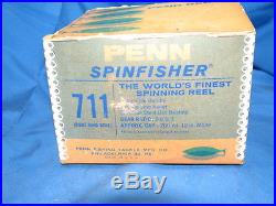 Vintage Penn Spinfisher 711 Black Spinning Reel Rareist of the Rare