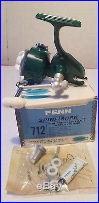 Vintage Penn Spinfisher 712 Fishing Reel Unused Box