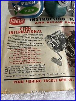 Vintage Penn Spinfisher 720/722 First Year Late 69/70, One Year Only