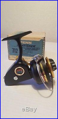 Vintage Penn Spinfisher Ultra Sport 712z Spinning Reel With Box & Manual Nib