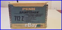 Vintage Penn Spinfisher Ultra Sport 712z Spinning Reel With Box & Manual Nib