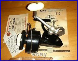 Vintage Penn Spinfsher 710 Black Spinning Fishing Reel Rare Saltwater Don