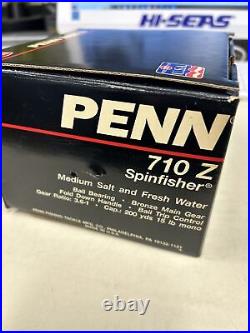 Vintage Penn Spinning Reel 710Z Spinfisher 1990's Tough Find U. S. A
