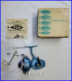 Vintage Penn Spinning Reel Model 720 New Old Stock Never Used W Box