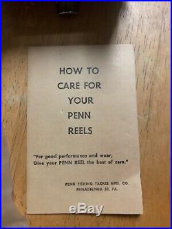 Vintage Penn Squidder 140 Fishing Reel With Extra Spool Original Box