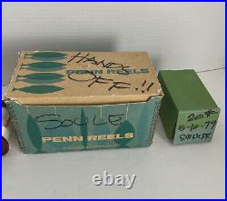 Vintage Penn Squidder 140 Reel with Box & Extra Spool Pearl Handle