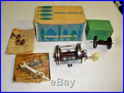 Vintage Penn Squidder 140 Saltwater Reel WithBox, Xtra Spool, Bracket