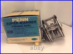Vintage Penn Super Mariner 49M Deep Sea Reel with Original Box
