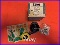 Vintage Penn Surfmaster 100 Fishing Reel With Box And 36b Catalog
