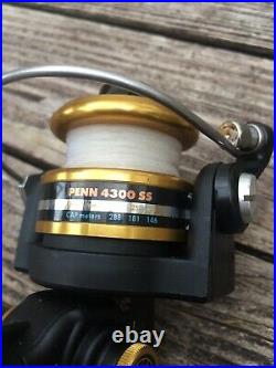 Vintage Penn Ultralight 4300ss High Speed Spinning Reel Made In USA, Mint