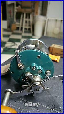 Vintage Rare 1 Green Penn Peerless No9 & 1 Brown No9 Saltwater Reels & Wrenches