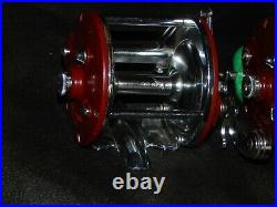 Vintage Red Penn Peer No. 209 Fishing Reels & No 9 & Manual, Penn Reel Lot USA