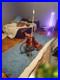 Vintage Tuna Fishing Rod With Penn Senator Reel And Wooden Handle